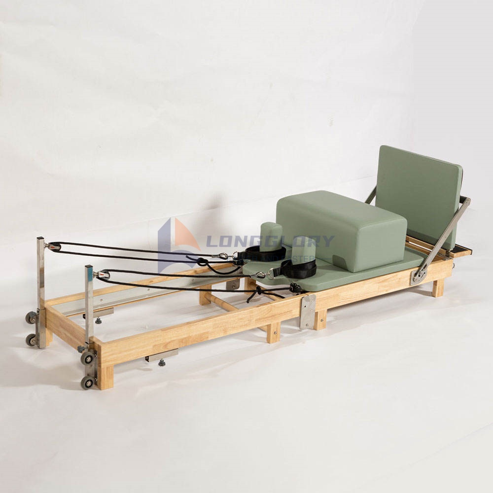 Foldable Oak Wood Pilates Reformer